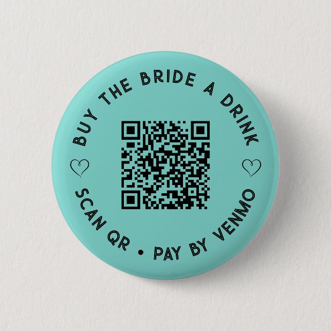 Comprar el BRIDE un botón de bebida QR Code Blue H (Anverso)