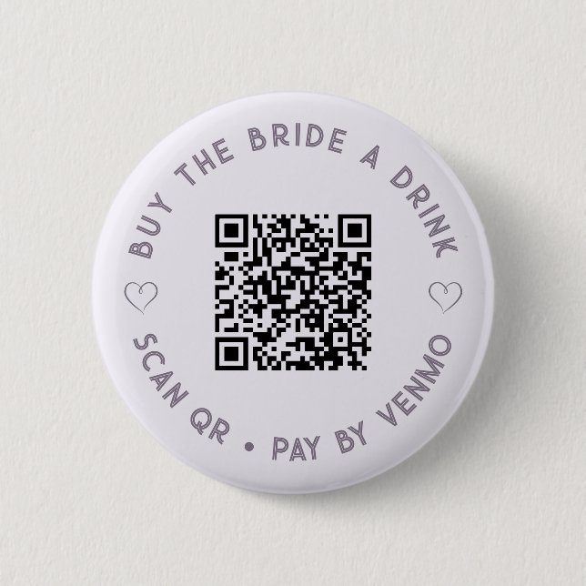 Comprar el BRIDE un botón de bebida QR Código púrp (Anverso)