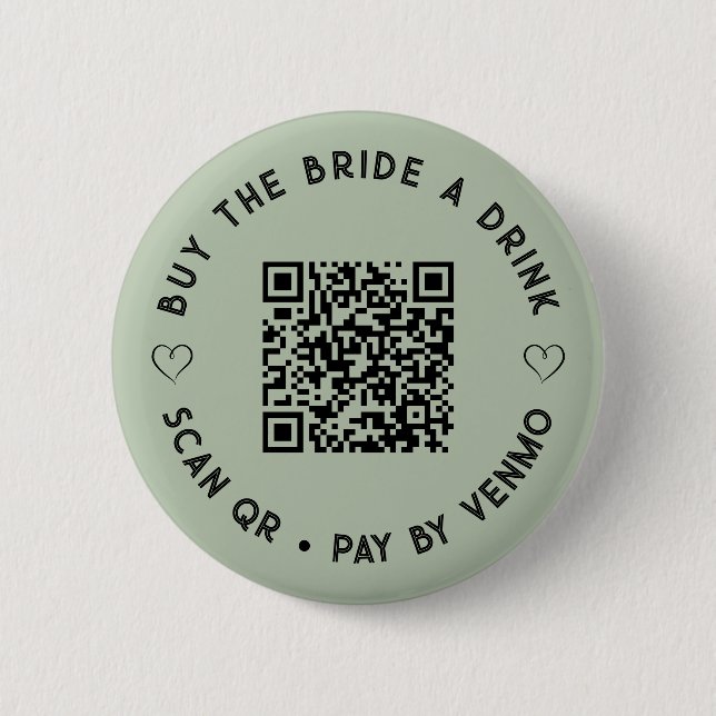 Comprar el BRIDE un botón verde sabio de código QR (Anverso)