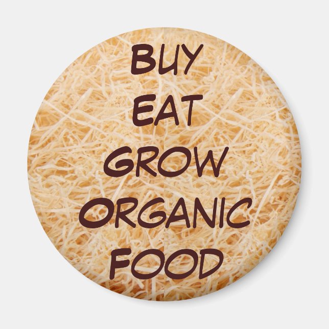 Comprar imán Eat Grow Organic (Frente)