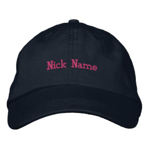 Comprar Nick Name Color rosa caliente Texto Gorra 