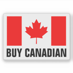 Comprar pegatinas de vinilo canadienses con bander