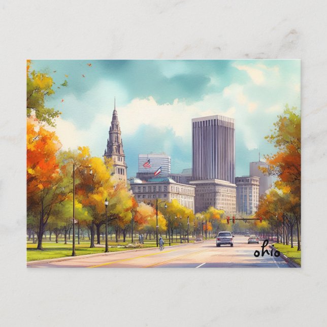 comprar postales antiguas de Ohio de viaje de call (Anverso)