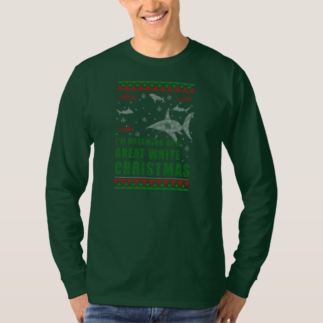 Compraría que gran camiseta del navidad blanco (Anverso)