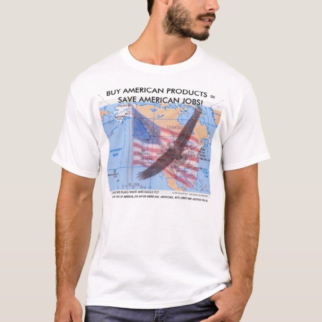 ¡COMPRE AL AMERICANO! CAMISETA (Anverso)