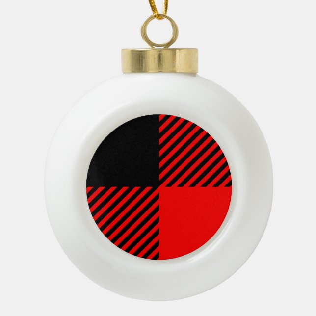 Comprobación de búfalo Decoración de lumbreras roj (Anverso)