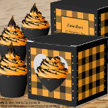 Comprobación de búfalo - Naranja y negro - Caja de<br><div class="desc">Casilla de selección de naranja cardíaco y búfalo negro. El texto de la parte posterior del cuadro es personalizable. Si utiliza el botón/herramienta 'editar diseño', también puede agregar sus propias imágenes/fotos. Hay otras coloridas disponibles. Vea la colección de todos los tamaños de caja y colores de verificación de búfalo aquí:...</div>