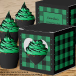 Comprobación de búfalo - Verde y Negro - Caja de F<br><div class="desc">Casilla de selección de favores de búfalo negro y verde corazón. El texto de la parte posterior del cuadro es personalizable. Si utiliza el botón/herramienta 'editar diseño', también puede agregar sus propias imágenes/fotos. Hay otras coloridas disponibles. Vea la colección de todos los tamaños de caja y colores de verificación de...</div>