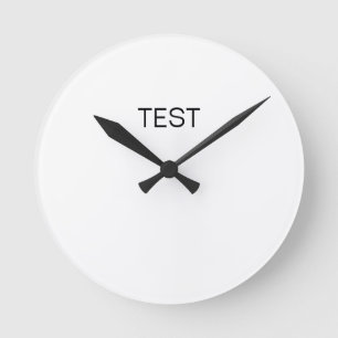 Comprobación del reloj de pared redondo