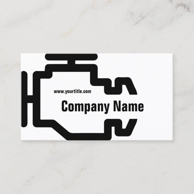 Comprobar la tarjeta blanca negra del servicio del (Anverso)