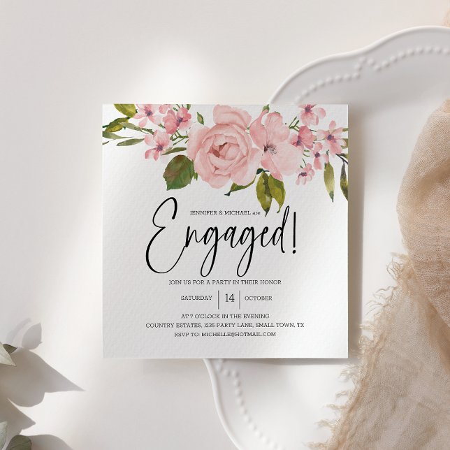 Compromiso con elegancia floral de rosas rosadas d (Subido por el creador)