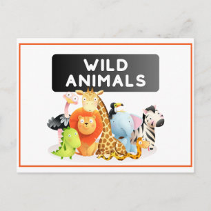 Compromiso Con Las Tarjetas Flashcard De Animales