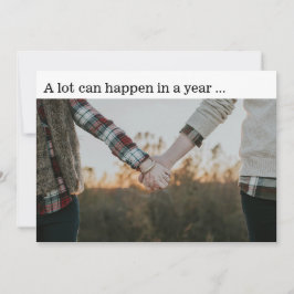 Compromiso de Año Nuevo Guardar la tarjeta fotográ