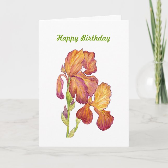 Compromiso de cumpleaños y tarjeta de alegría (Anverso)