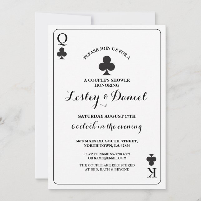 Compromiso De Parejas De Tarjetas Ace Vegas Spade (Anverso)