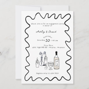 Compromiso Moderno   Invitaciones de Boda Capricho