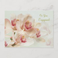 Compromiso - Orquídeas blancas con postal en flor