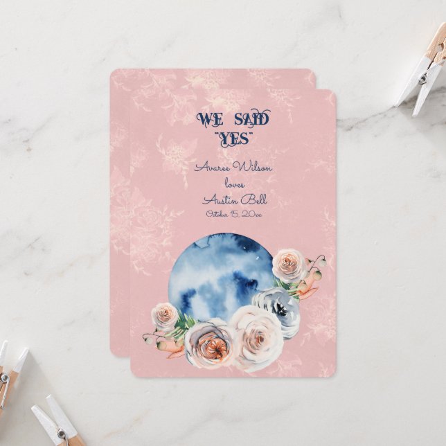 Compromiso por la luna: la tarjeta "Sí" (Anverso/Reverso In Situ)