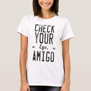 Compruebe su camiseta divertida del gráfico del
