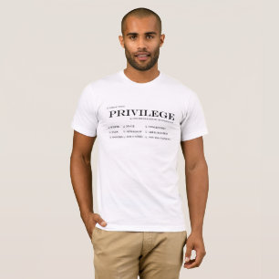 Compruebe su camiseta unisex del privilegio