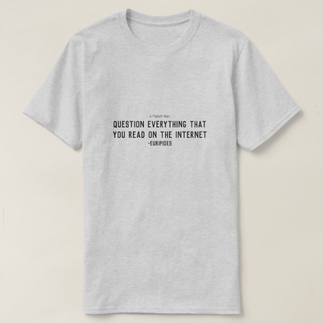 Compuesto Por Citas 5 (Euripides) - Una Camisa Mis (Diseño del anverso)