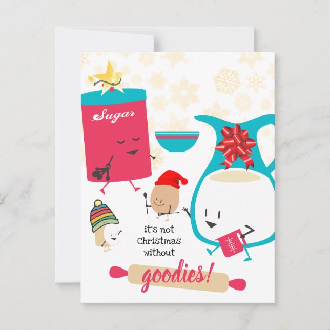 Compuestos de cocción Navidades tarjeta de galleta (Anverso)