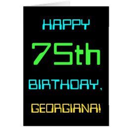 Computación digital divertida Tema 75 cumpleaños