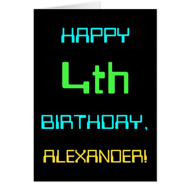 Computación digital divertida tema de cuarto cumpl (Frente)