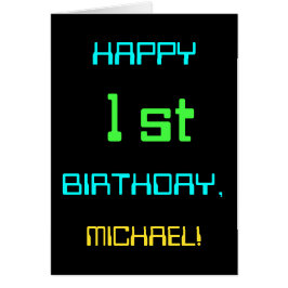 Computación digital divertida tema primer cumpleañ