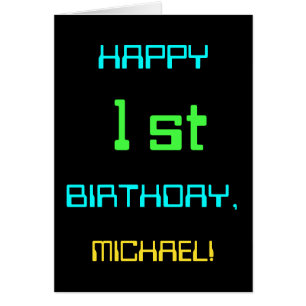 Computación digital divertida tema primer cumpleañ