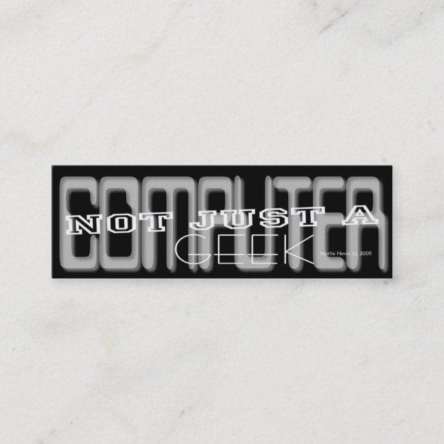 Computadora Geek - Tarjeta personal de medios soci (Anverso)