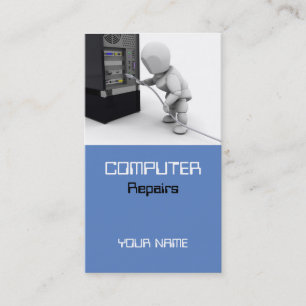 Computadora Repara tarjeta de presentación