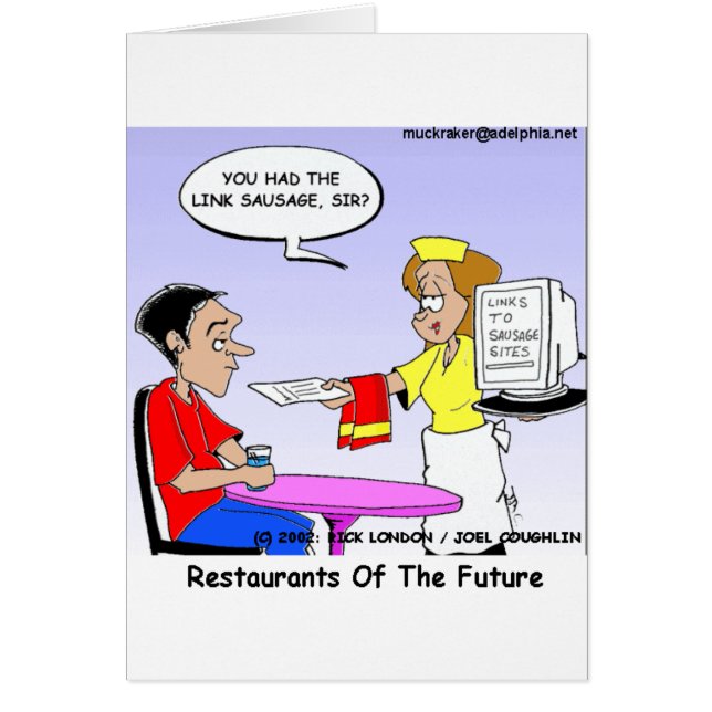 Computer Links Funny Cartoon Gifts & Collectibles (Frente)