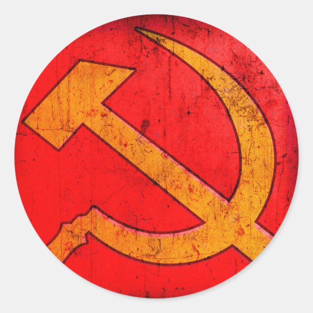 Comunismo USSR Pegatina de Hammer y Sickle (Anverso)