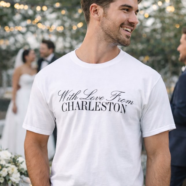Con Amor De Camiseta De Despedida De Boda De Ciuda (Subido por el creador)