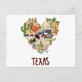 Con amor de la gran postal del estado de Texas