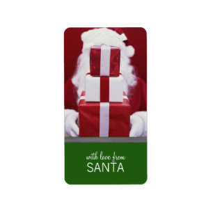 Con amor de Santa Navidad: Etiquetas de regalo