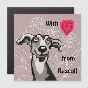 Con Amor De Tu Galgo – Tarjeta Magnética Adorable
