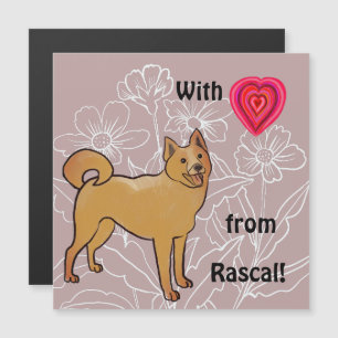 Con amor de tu perro – Tarjeta magnética adorable