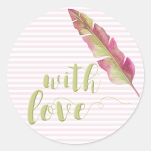 Con amor, Sage Script Typography Stried Pegatina