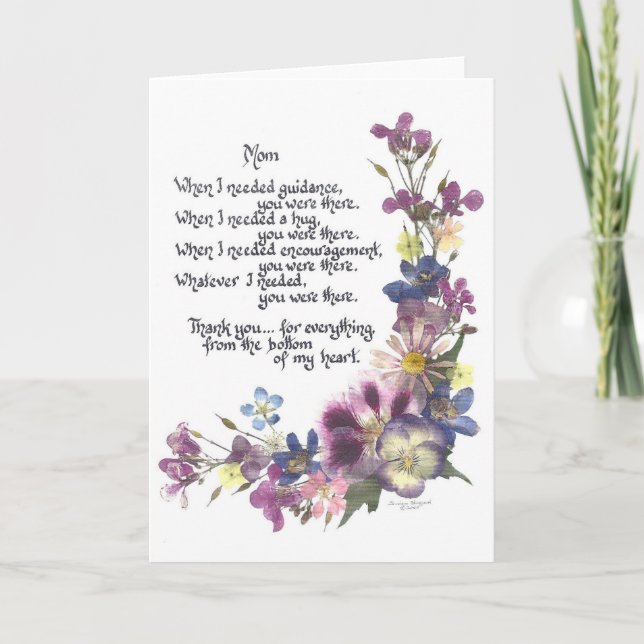 Con amor y gracias a la tarjeta de felicitación de (Anverso)