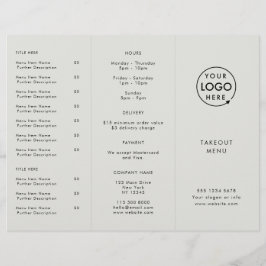 Con asa | Menú de recogida del logotipo gris del r