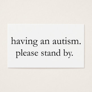 con autismo. por favor, quédate al lado.