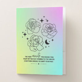 Con Bolsillos Carpeta de Pastel Glow Up