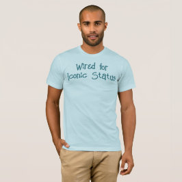 Con cable para camiseta de estado icónico