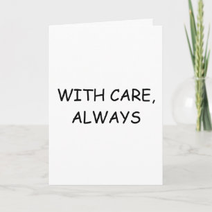 Con Cariño, Siempre – Tarjeta de Apoyo Minimalista