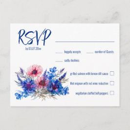 💍 Con carta Cornflowers & Lavender RSVP postal