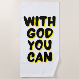 Con Dios Se Puede Confiar En La Toalla De Playa