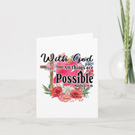 Con Dios, todas las cosas son posibles cristianas