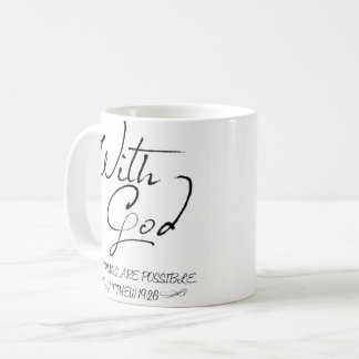 Con dios todas las cosas son taza de café posible